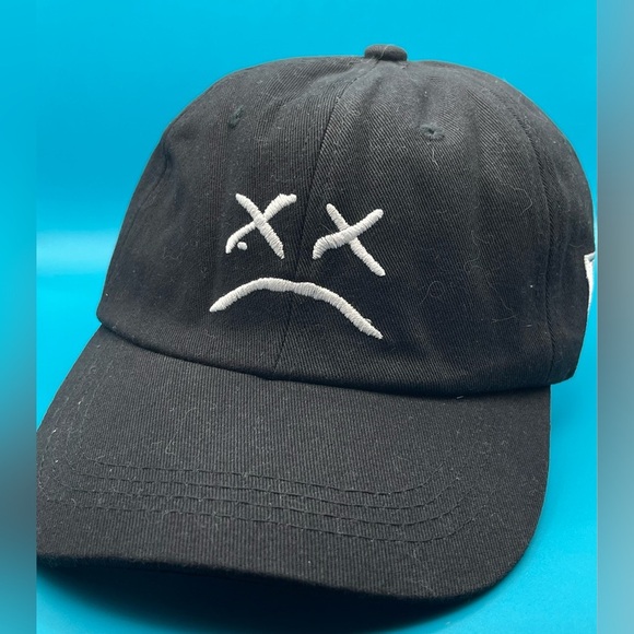 Frown Trucker Hat | Dead Hat | Black | Adjustable One Size - Picture 1 of 4